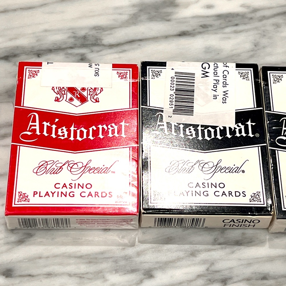 Vintage MGM Grand Used in Action playing cards.